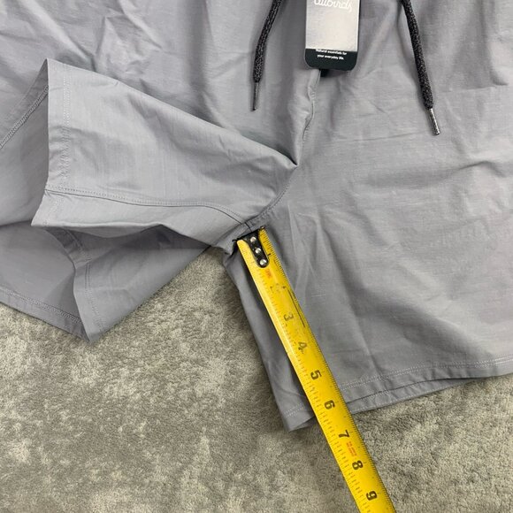 Allbirds Natural Run Shorts Mens XXXL Gray Lightweight Drawstring Merino Workout - Picture 4 of 11